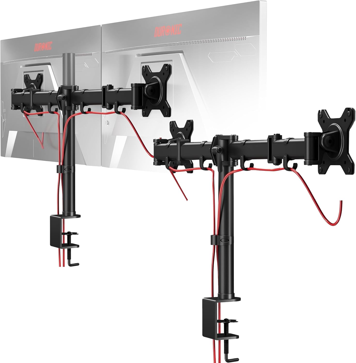 Brazo para monitor con doble brazo o soportes individuales: por qué el Duronic DM252 está cambiando el escritorio