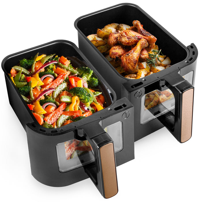 Duronic AFD2 WG 2 cestas de cocción de 5 litros Cada una Compatible únicamente con freidora de Aire Modelos AF14, AF24 y AF34. Cajón de cocción para Airfryer (Copy)