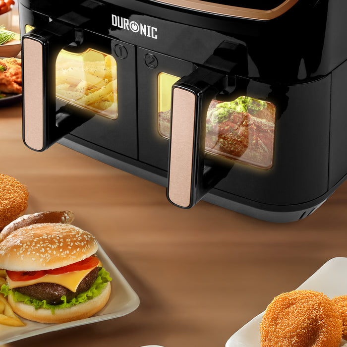Duronic AFD2 WG 2 cestas de cocción de 5 litros Cada una Compatible únicamente con freidora de Aire Modelos AF14, AF24 y AF34. Cajón de cocción para Airfryer (Copy)