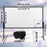 Duronic BD-SFPS100 16:9 Pantalla de proyección de 100 Pulgadas para proyector - Lona de proyección 4K Full HD 3D, Noche de Cine, Oficinas, Salas Conferencias, Aulas Escolares, Montaje Pared o Trípode