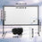 Duronic SFPS80 16:9 Pantalla de proyección de 80 Pulgadas Pantalla para proyector para el hogar 4K Full HD 3D Cine de Noche Oficinas Conferencia Aula Escuela Montaje en Pared o trípode Opcional