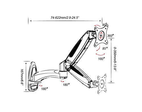 Duronic DM65W1X2 Brazo para Monitor 15 a 27