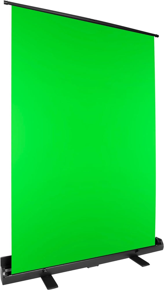 Duronic FPS15 GN Pantalla de proyector con fondo verde o croma sobre Trípode | 150 x 130 cm | Set para grabar Videos Crear Contenido Efectos Especiales Estudio de Filmación | Fácil Apertura y Cierre