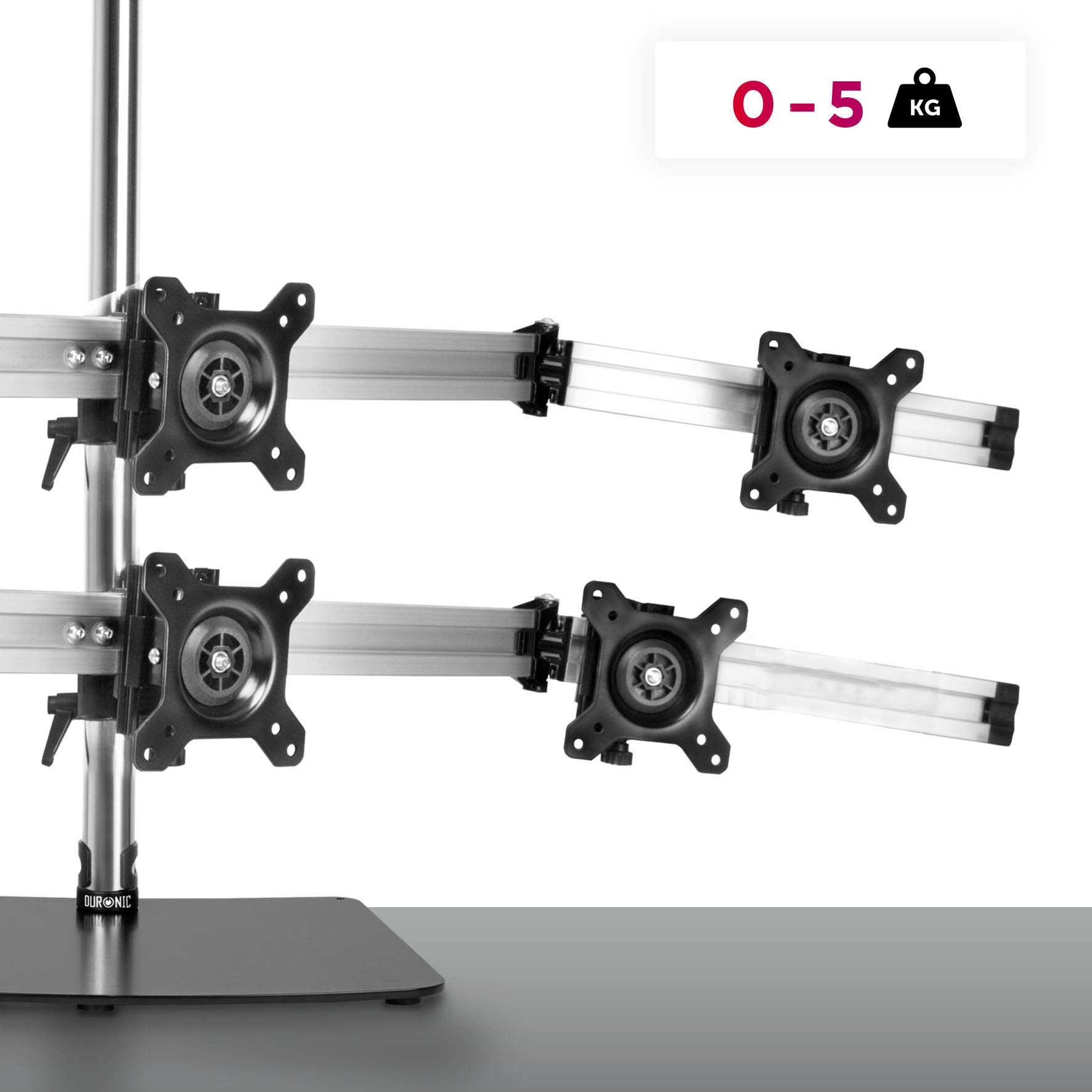 Duronic DM756 Brazo para Monitor para 6 pantallas de 15