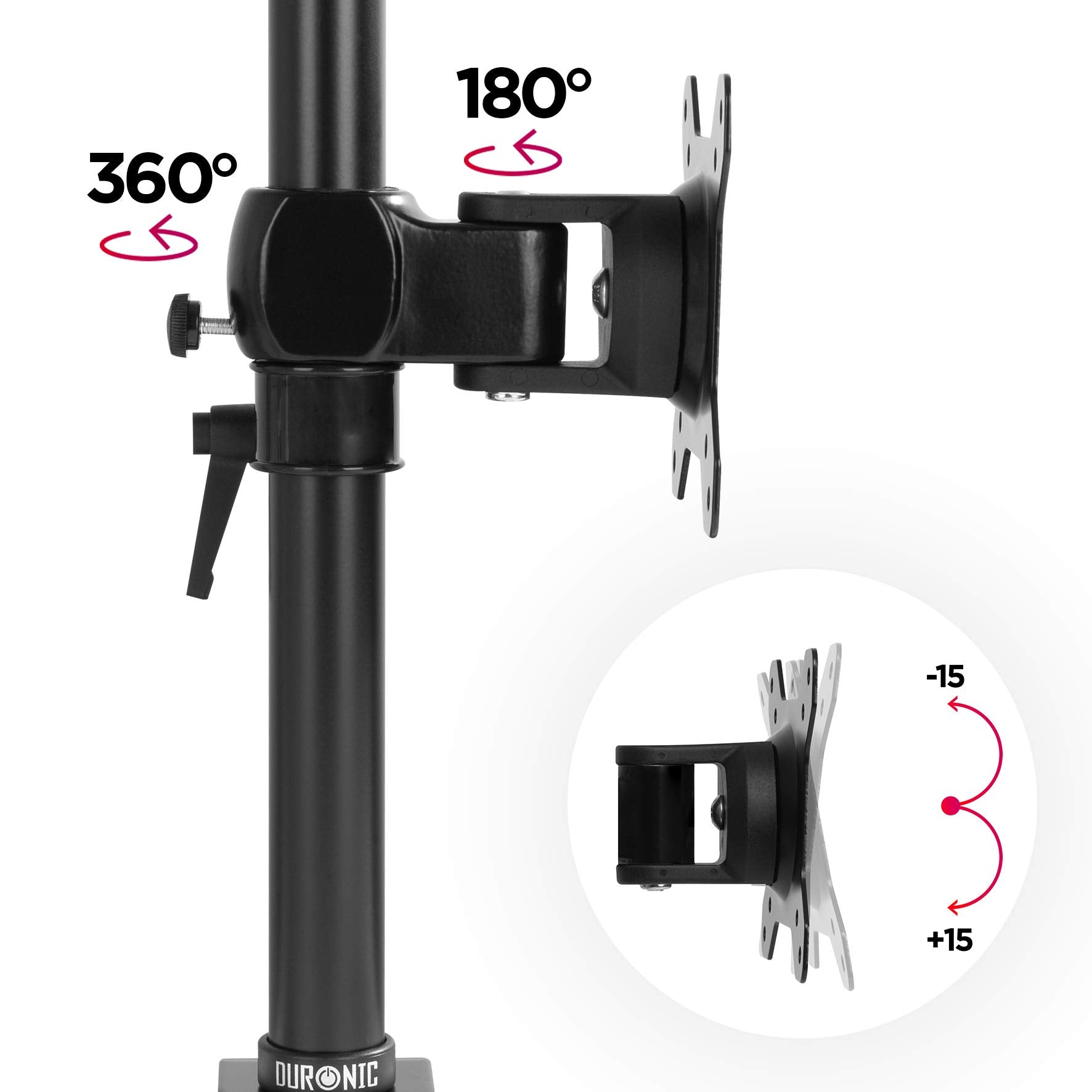 Duronic DM351X1 BK Brazo para Monitor de 13