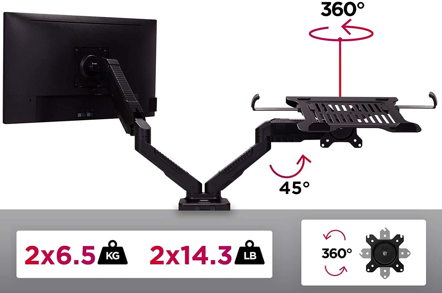 Duronic DMDCL1X1 Brazo para Monitor de 15 a 27