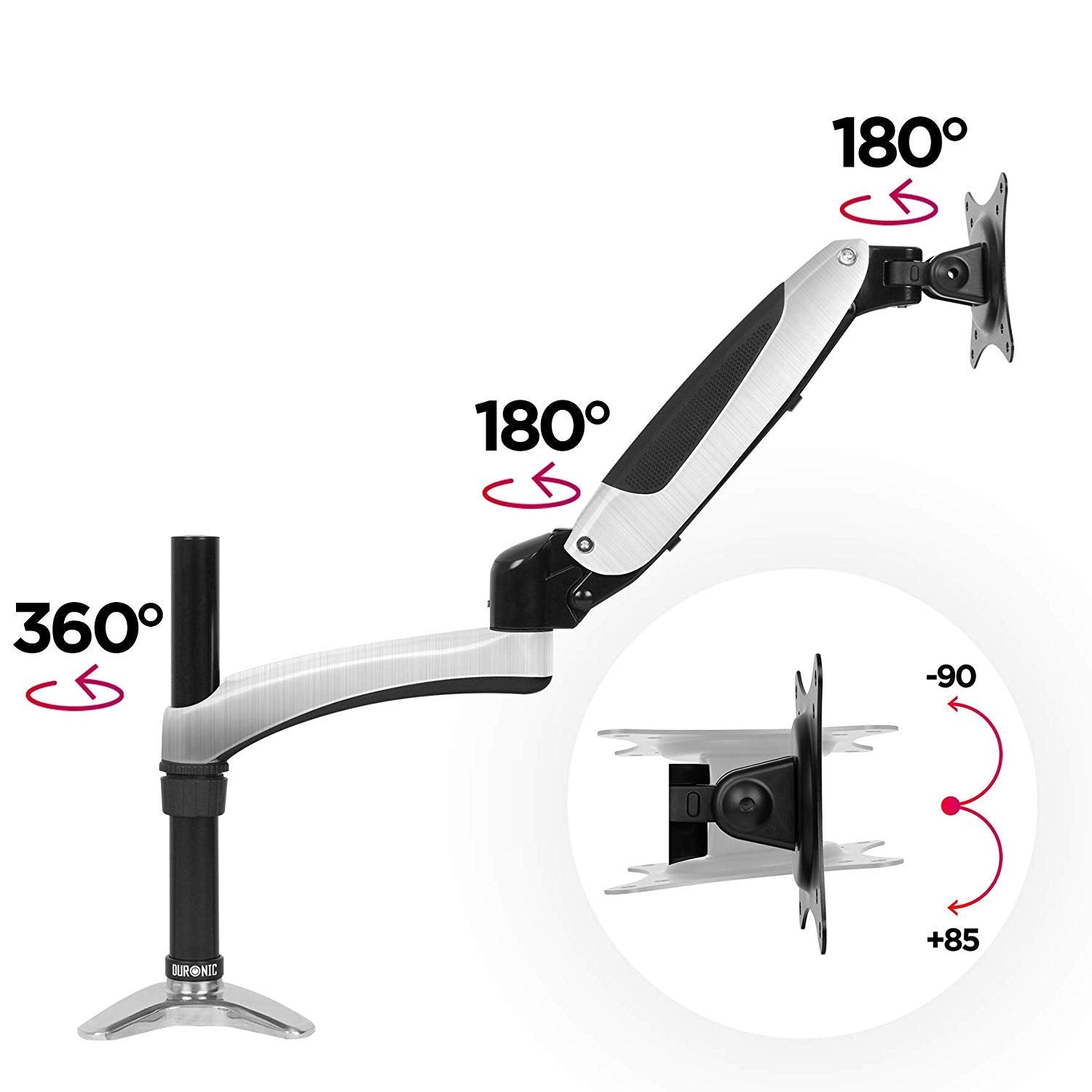 Duronic DM651X2 Brazo para Monitor 15 a 27