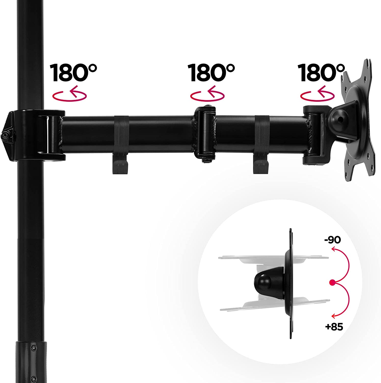 Duronic DMT251X3 BK Brazo para Monitor de 13