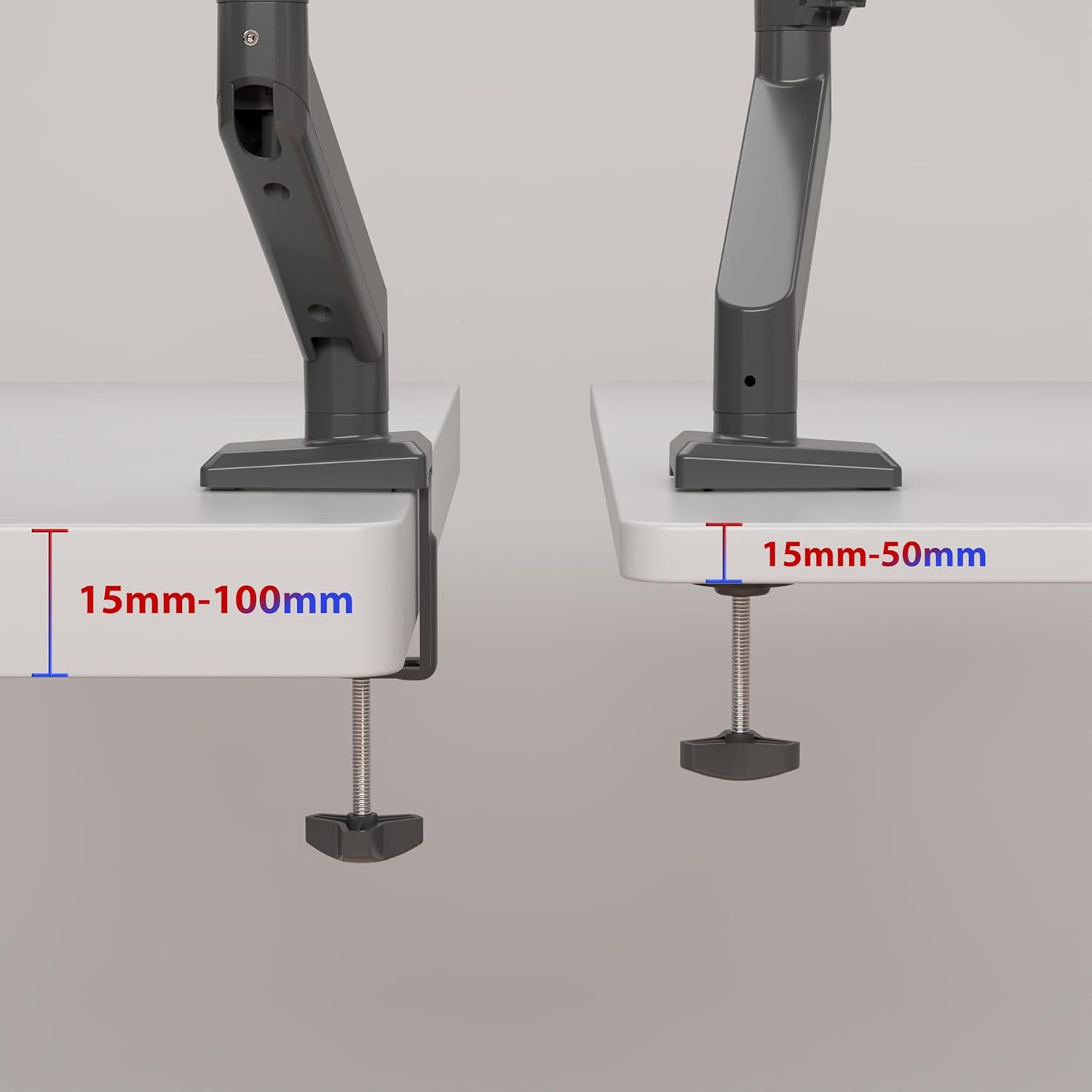 Duronic DM6A1 Brazo para Monitor de Ordenador Soporte para monitores de 13 a 32 Pulgadas VESA 75 100 Carga máxima 9 kg Rotación de 360° Brazo con Resorte de Gas