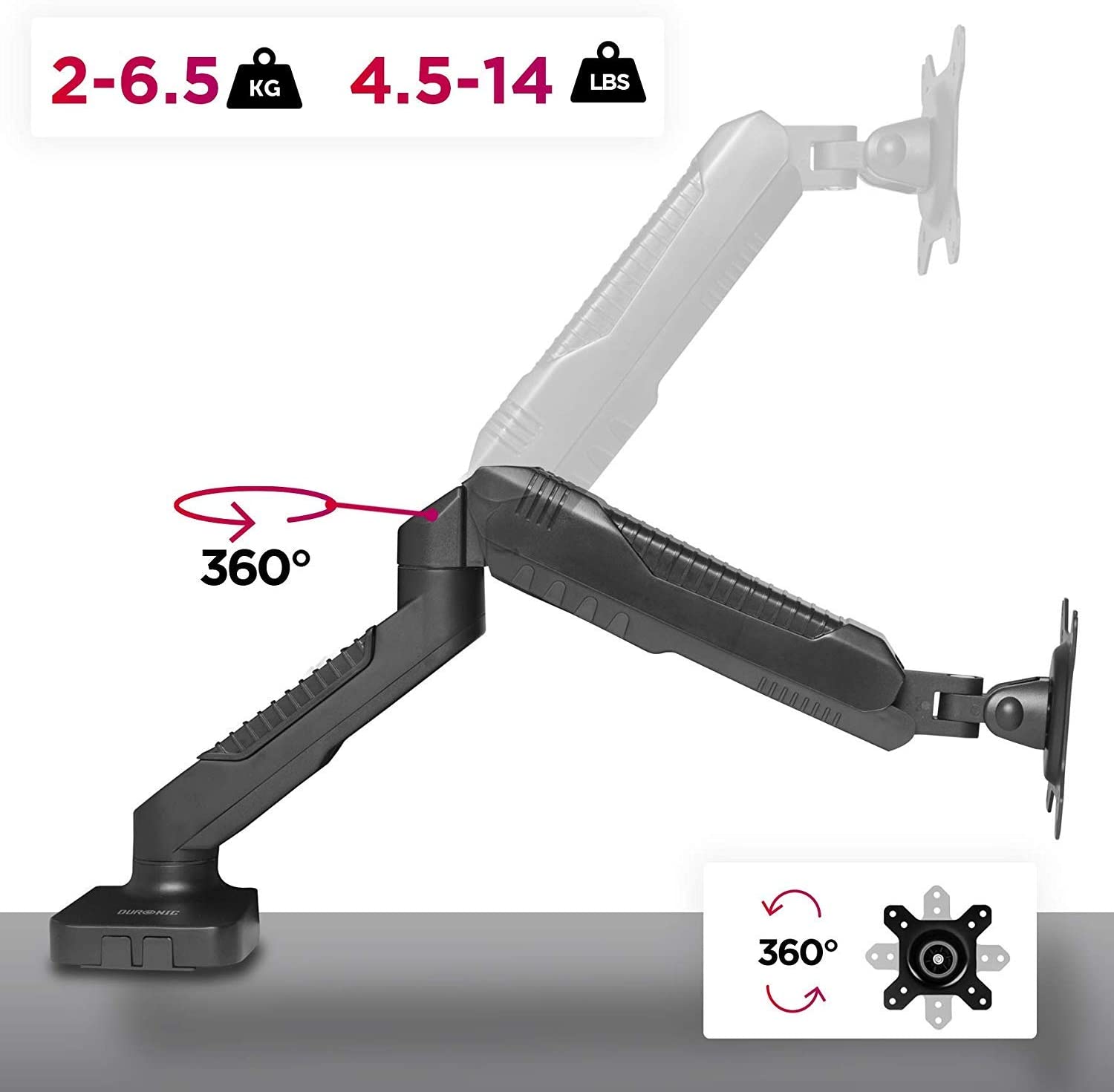 Duronic DMDC5X1 Brazo para Monitor de 15 a 27