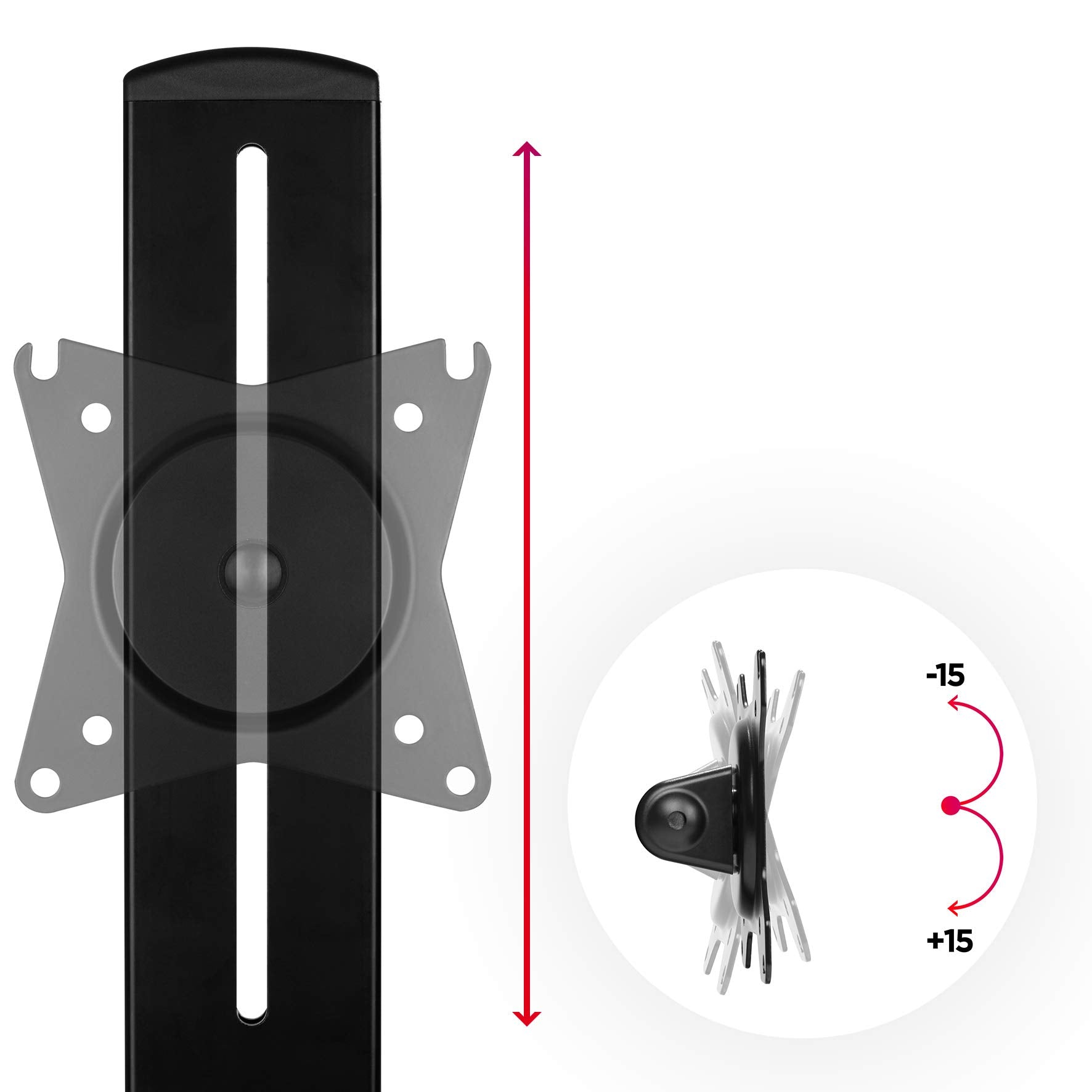 Duronic DM12D1 Brazo para Monitor de 17-27 