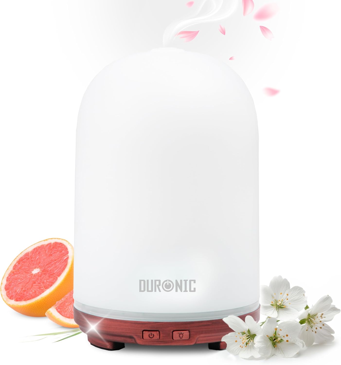 Duronic AD12 Difusor Aromas USB portátil, Brumizador aceites Esenciales, Purificador Aire Natural, Humidificador aromaterapia. Hogar Bienestar Relajación Descanso Perfume