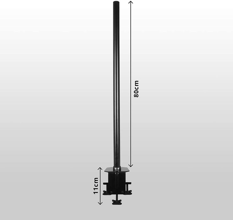 Duronic DM453POLE Poste de 80 cm Compatible con Nuestra Gama de Soportes para Monitor Duronic DM45 / DM55 / DM65 Únicamente