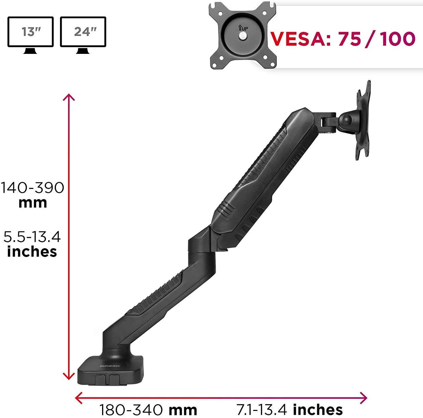 Duronic DMDC5X1 Brazo para Monitor de 15 a 27