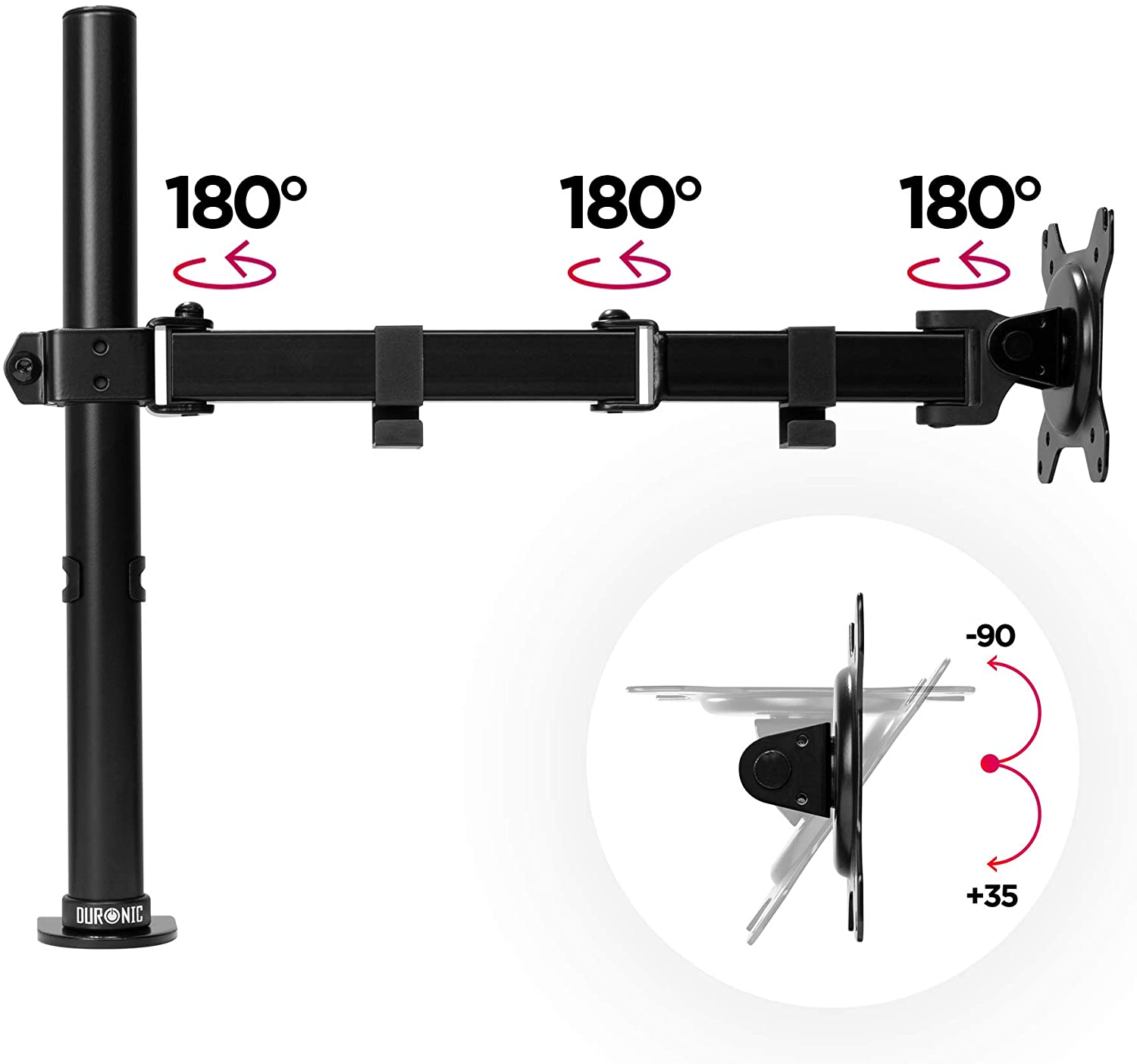 Duronic DM151X3 Brazo para Monitor | para Pantalla de 13 a 32