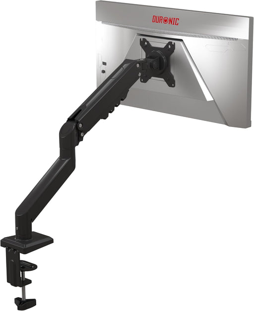 Duronic DM6A1 Brazo para Monitor de Ordenador Soporte para monitores de 13 a 32 Pulgadas VESA 75 100 Carga máxima 9 kg Rotación de 360° Brazo con Resorte de Gas