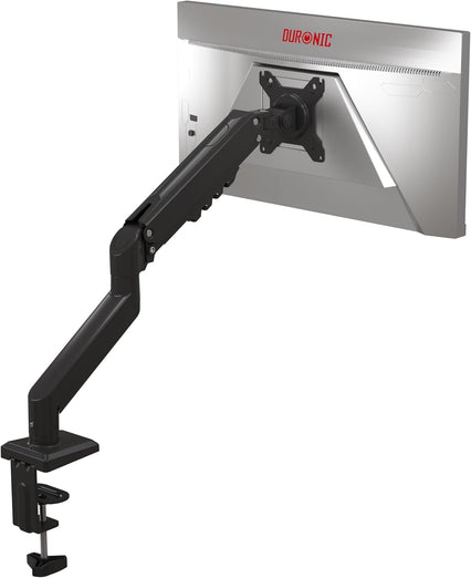Duronic DM6A1 Brazo para Monitor de Ordenador Soporte para monitores de 13 a 32 Pulgadas VESA 75 100 Carga máxima 9 kg Rotación de 360° Brazo con Resorte de Gas