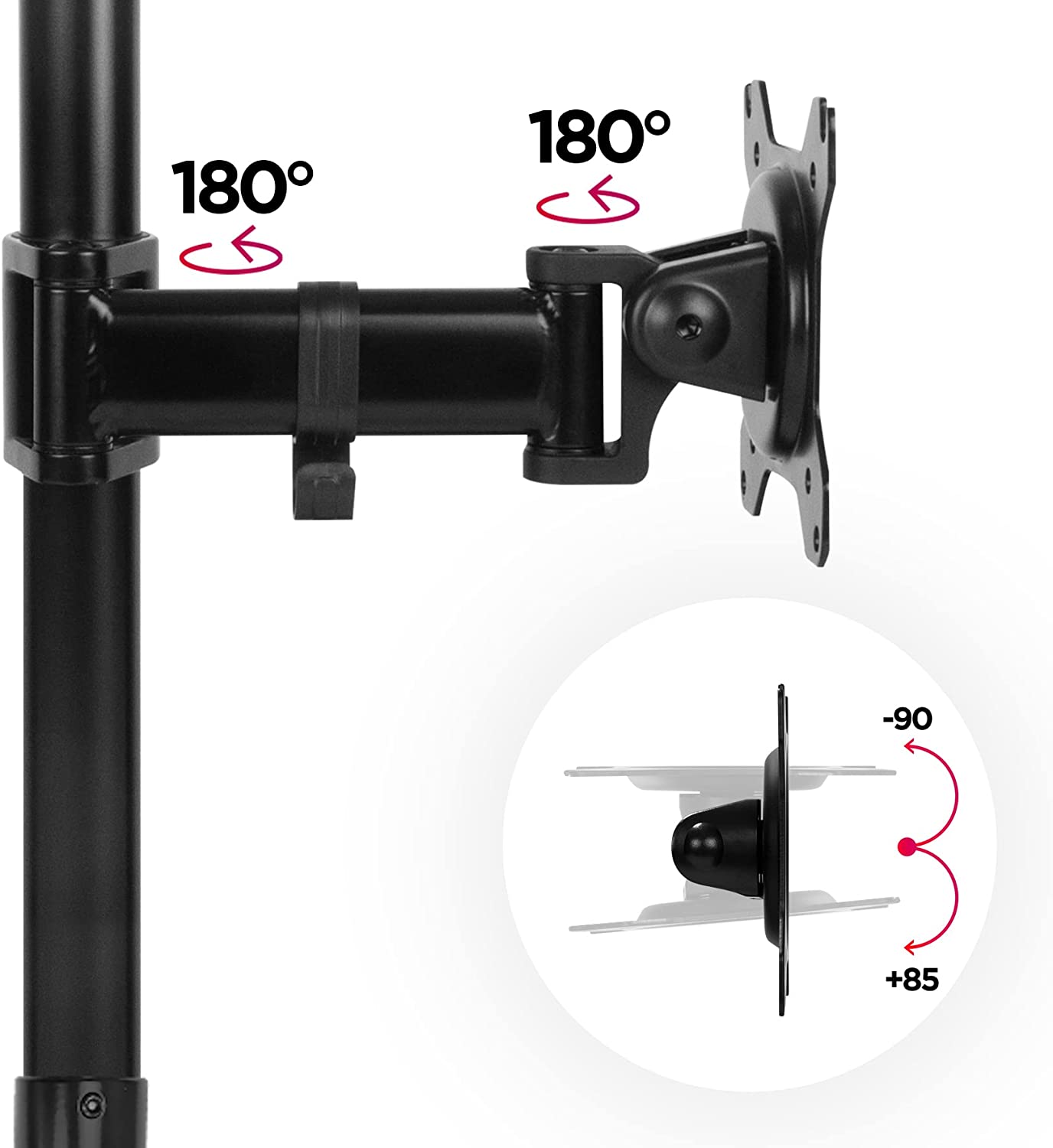 Duronic DMT251X2 BK Brazo para Monitor de 13