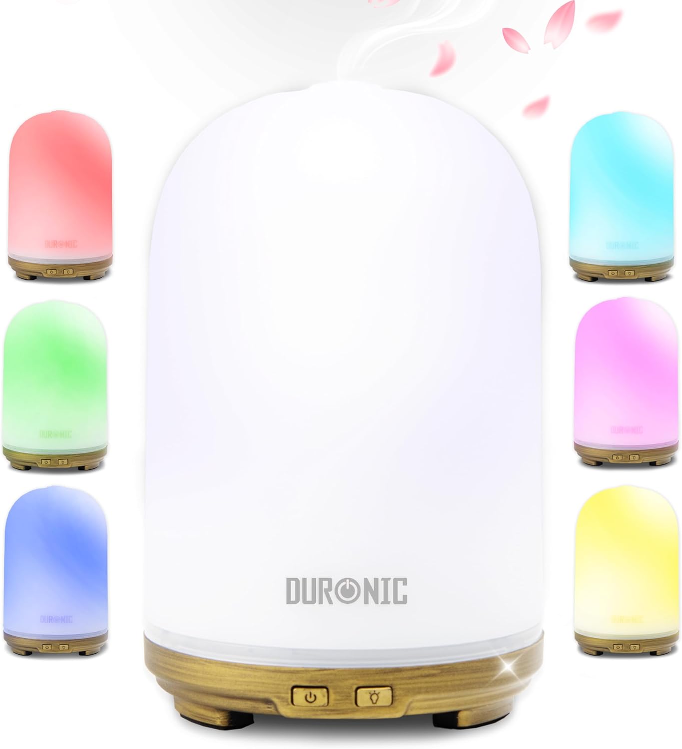 Duronic AD11 Difusor Aromas USB portátil, Brumizador aceites Esenciales, Purificador Aire Natural, Humidificador aromaterapia. Hogar Bienestar Relajación Descanso Perfume