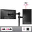 Duronic DM251X3 BK Brazo para Monitor de 13" a 27" de 8Kg máx cada pantalla | Cabezal VESA 75 y 100 Giratorio e Inclinable -90°+ 35°| Altura Ajustable 40cm |Brazo Extensible 33cm | Soporte TV LED LCD