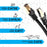 Duronic BK 3M CAT8 Cable de ethernet|Trenzado de los Pares Interno Y Conectores RJ45|Ancho de Banda de hasta 2GHz/2000MHz |Color Negro y Acabado Oro