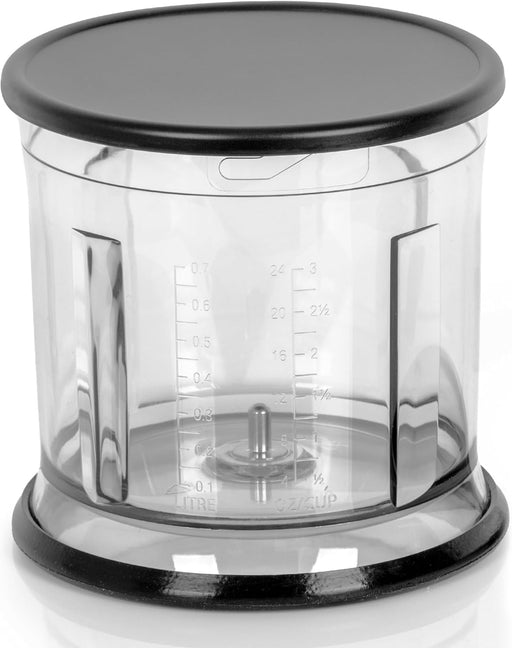 Duronic CHA57B Bol de Repuesto para Minipicadora CH57 con Tapa 700 ml, 1 litro para almacenar, tapa plana antivuelco, base antideslizante, sin BPA, apto para lavavajillas, 224 g
