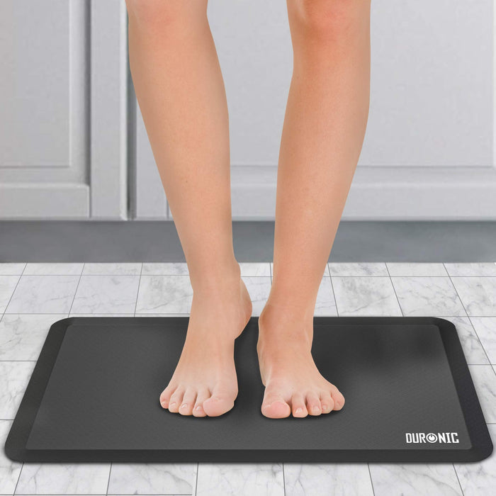 Duronic DM-MAT1 Reposapiés Alfombra de Goma Antifatiga Ergonómica | Suave y Mullido para Evitar Dolores de Rodilla Piernas y Pies en la Oficina Cocina y Comercios | Reposapiés de Oficina