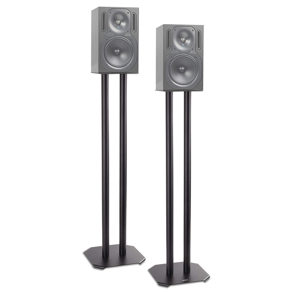 Duronic SPS1022 40 Soporte para Altavoz | 40 cm de Altura | Estabilidad con Arena y Conos antivibración | Compatibilidad Universal con Altavoces HiFi Estéreo y Home Cinema 5.1