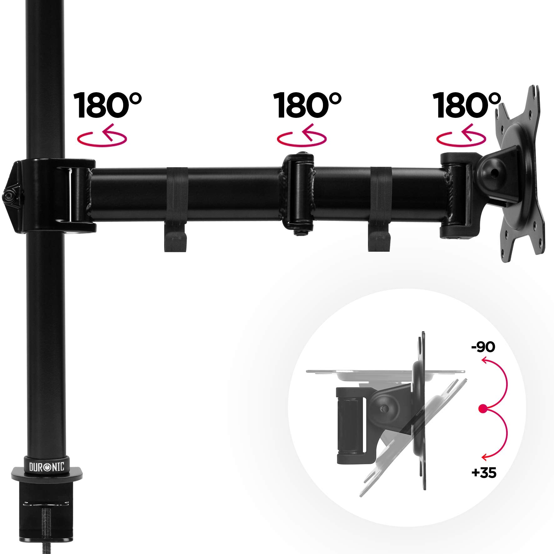 Duronic DM251X3 BK Brazo para Monitor de 13