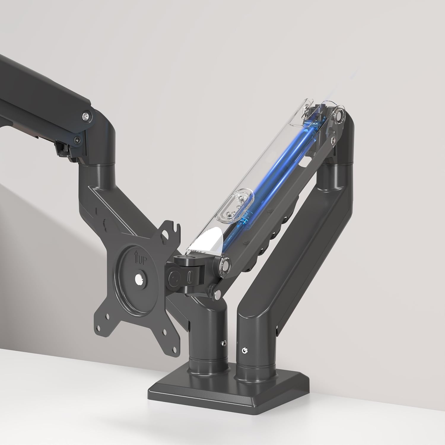 Duronic DM6A2 Brazo para 2 monitores de Ordenador Soporte para monitores de 13 a 32 Pulgadas VESA 75 100 Carga máxima 9 kg Rotación de 360° Brazo con Resorte de Gas