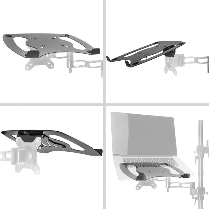 Duronic DML1 Plataforma para Portátil o Teclado Soporte para portátil Compatible con la Gama de Soportes para Monitor DM35