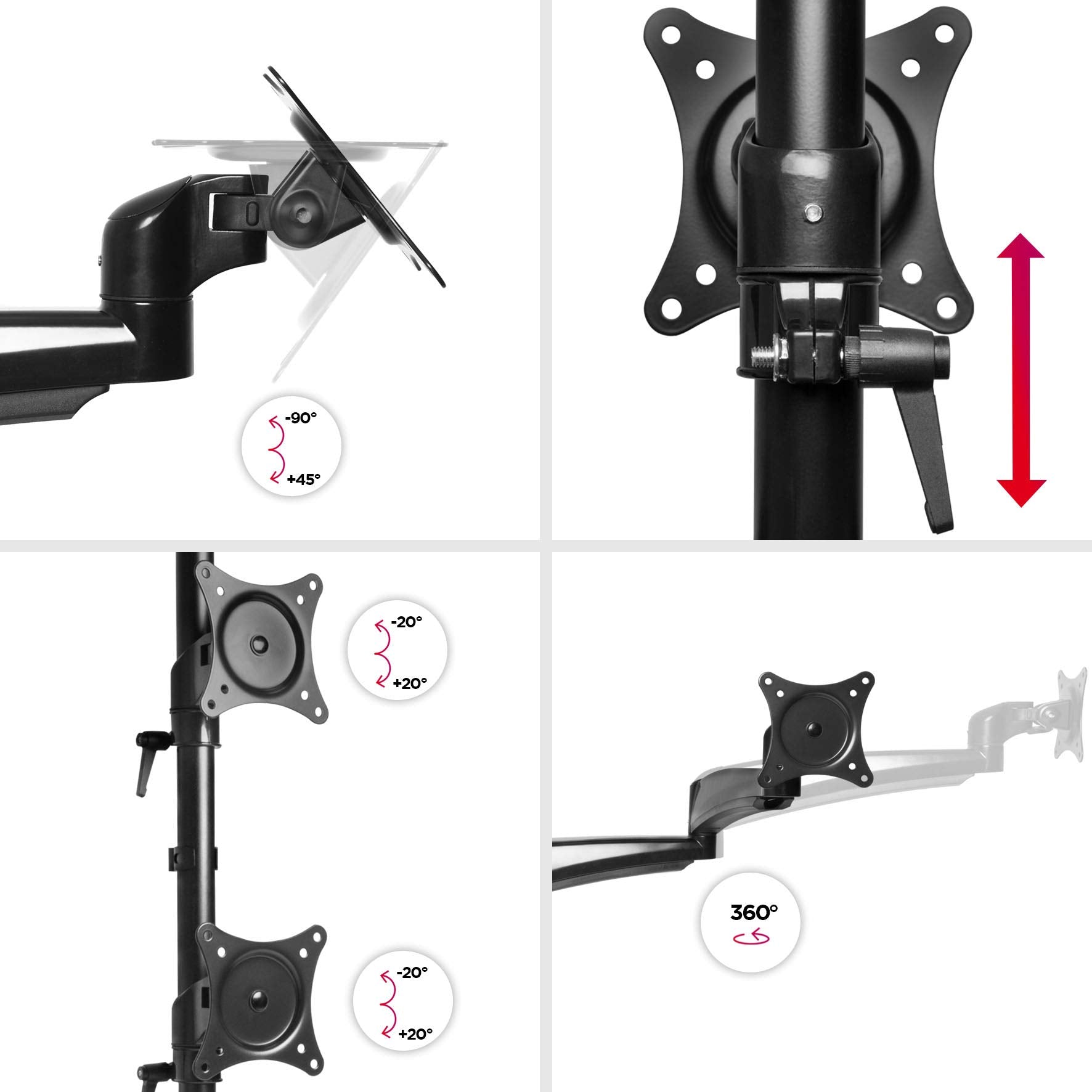 Duronic DM453VX1 Brazo para monitor de 13