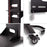 Duronic TVS4T1 Soporte de TV de Pie para Pantallas Planas de 30"-80" | Compatible con LCD/LED/OLED/QLED | Inclinación y Giro | VESA hasta 600x400 | Carga Máx. 82kg | Estante para Dispositivos Incluido