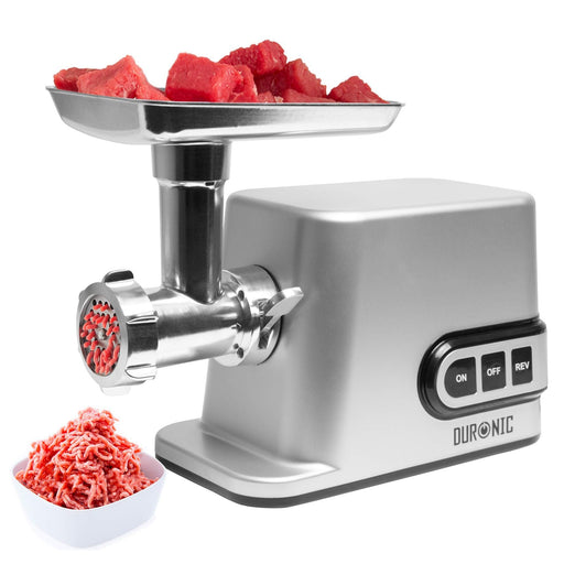 Duronic MG301 Picadora de Carne Eléctrica de 3000W |Acero inoxidable | 3 placas de corte | Accesorios para preparar salchichas albóndigas carne hamburguesas | Procesador Alimentos Carne y Verduras