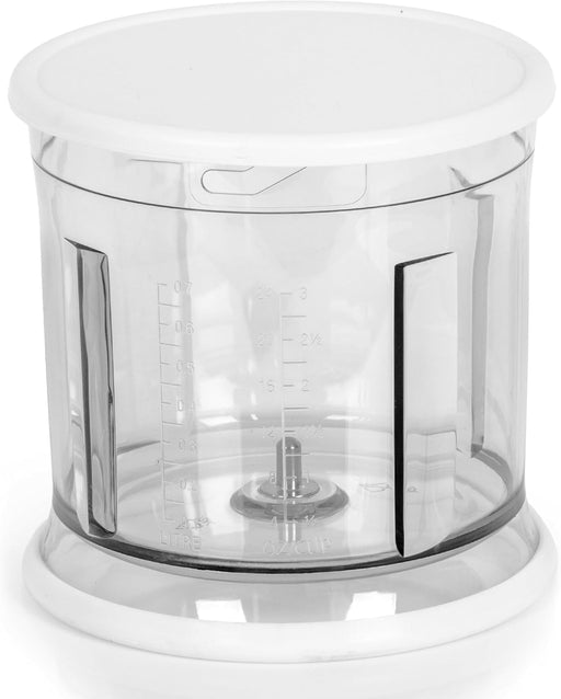 Duronic CHA57W Bol de Repuesto para Minipicadora CH57 con Tapa 700 ml, 1 litro para almacenar, tapa plana antivuelco, base antideslizante, sin BPA, apto para lavavajillas, 224 g