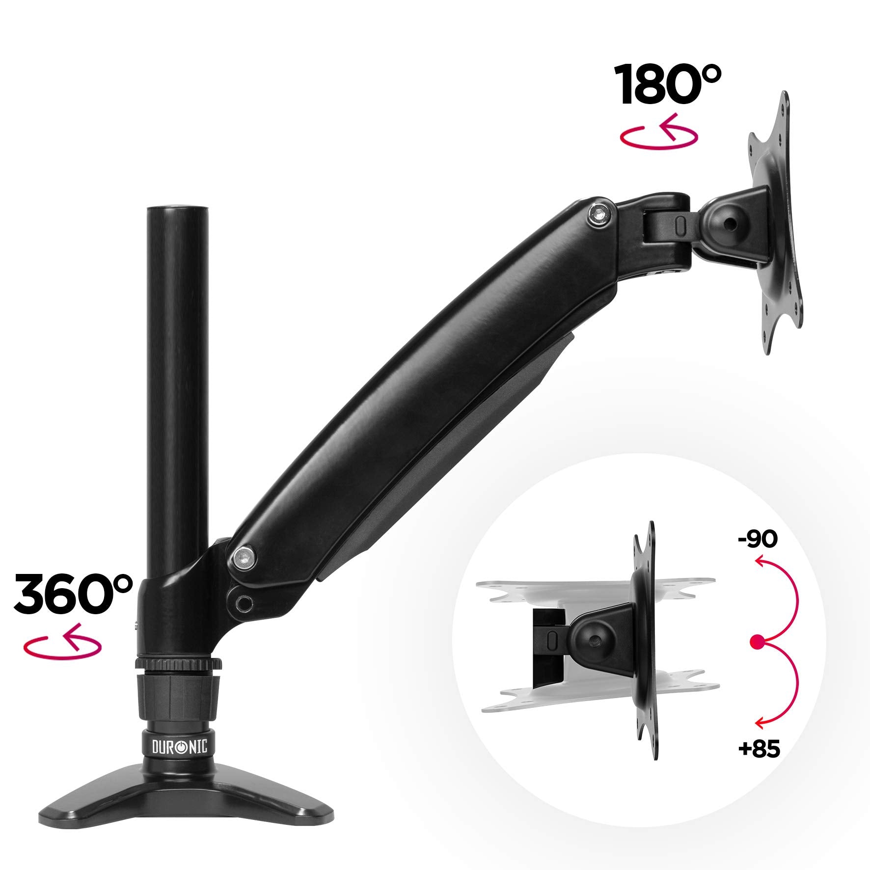 Duronic DM551X1 BK Brazo para Monitor de 15