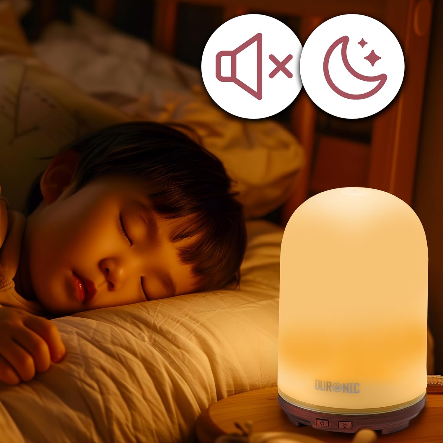 Duronic AD12 Difusor Aromas USB portátil, Brumizador aceites Esenciales, Purificador Aire Natural, Humidificador aromaterapia. Hogar Bienestar Relajación Descanso Perfume