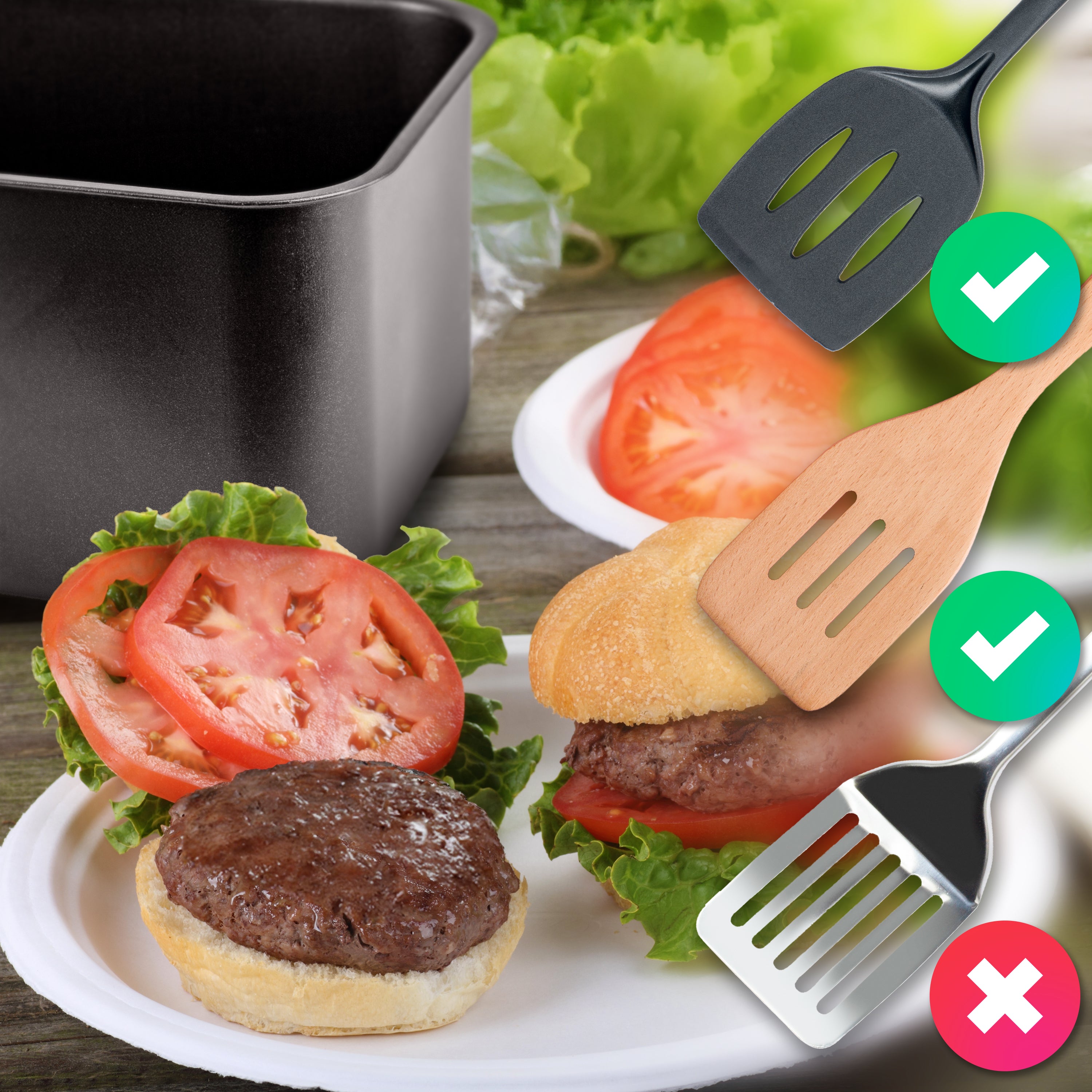 Duronic AFD2 BK 2 cestas de cocción de 4,5 litros Cada una Compatible únicamente con freidora de Aire Modelos AF14, AF24 y AF34. Cajón de cocción para Airfryer (Copy)