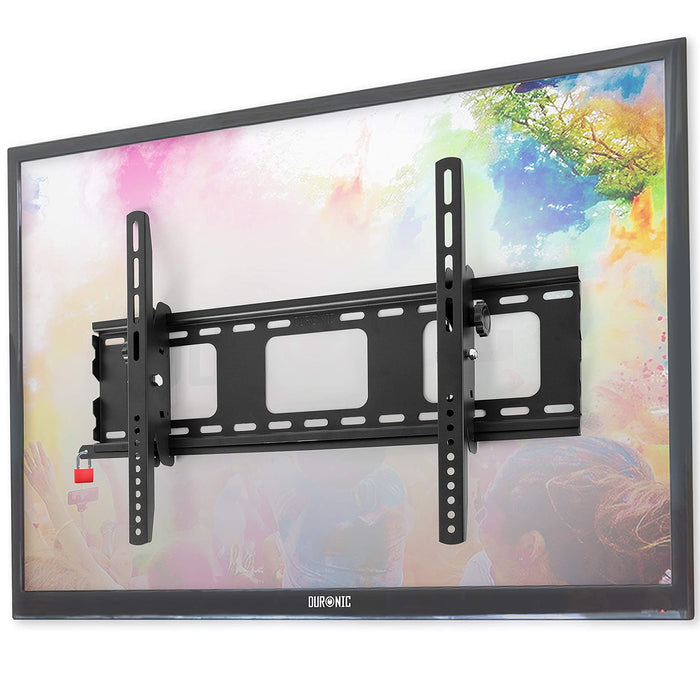 Duronic TVB103M Soporte TV de Pared Fijo Ultra Delgado| Para TV de 23" a 42" | Máx VESA 200 400 600 | Hasta 65kg de peso | Inclinable | Tornillos y accesorios de fijación incluidos