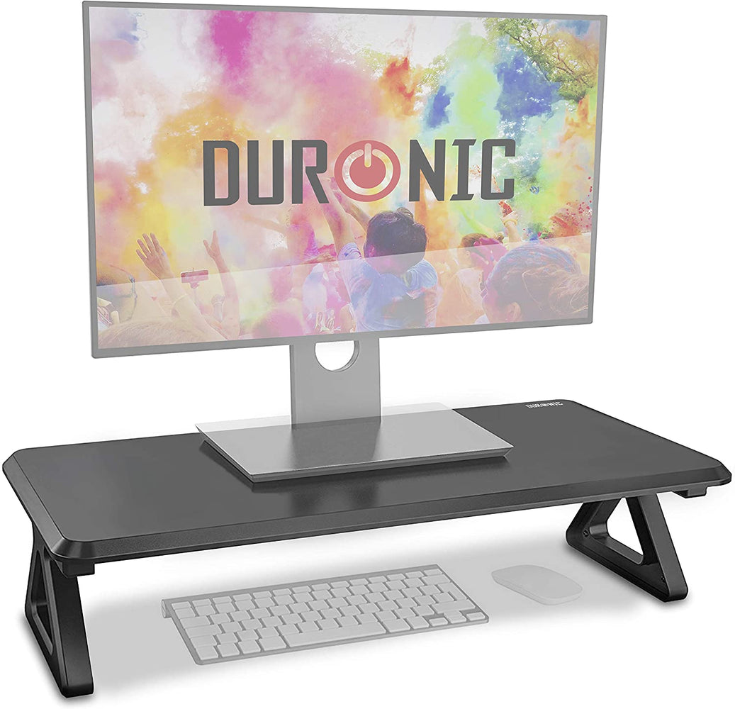 Duronic DM06-1 Elevador para Pantalla, Ordenador Portátil, Televisor, Mesa Gamer, TV, PC, Portátil - 63 x 30 cm- Metacrilato Negro|hasta 10 kg