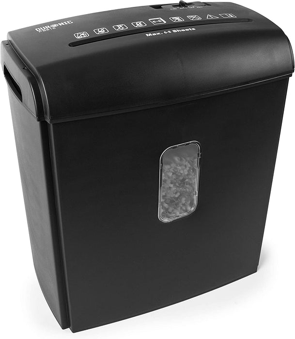 Duronic PS815 Destructora trituradora de papel | 8 hojas A4 a la vez |15L y 250W | Corte cruzado máxima seguridad | Garantiza cumplimiento de LOPD | Papelera escritorio y oficina