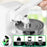Duronic CO40 WE Abrelatas Eléctrico de 50 W con Afilador y Abrebotellas, Abre Latas de Conserva Automático, Afilador de Cuchillos, Abrebotellas, Retira Tapones, Fácil de Usar, Compacto