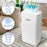 Duronic DH121 Deshumidificador 300W hasta 12L/día Depósito 2,1L con drenaje continuo Temporizador 1-24h Control humedad 30-80% Silencioso 36dB portátil con ruedas para hogar oficina sótano
