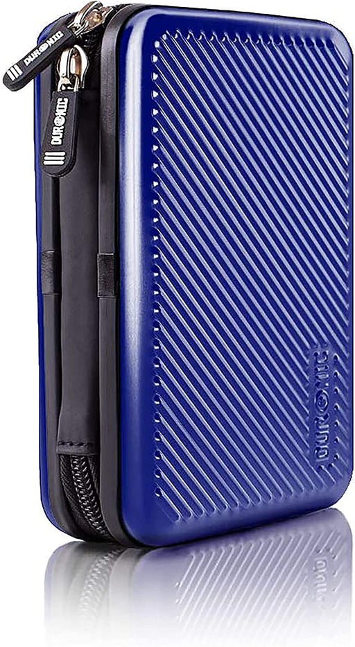 Duronic HDC3 BE Funda protectora para disco duro externo de aluminio 11 x 16 cm deal para GPS, memoria externa, batería portátil - Estuche compacto y resistente al agua para proteger sus archivos