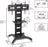 Duronic TVS4T1 Soporte de TV de Pie para Pantallas Planas de 30"-80" | Compatible con LCD/LED/OLED/QLED | Inclinación y Giro | VESA hasta 600x400 | Carga Máx. 82kg | Estante para Dispositivos Incluido