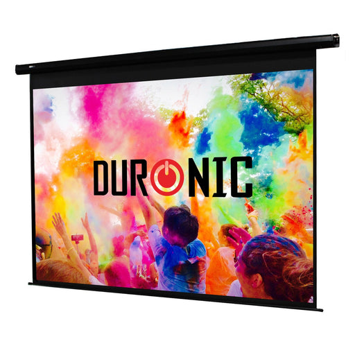 Duronic EPS60 43 Pantalla para Proyector Motorizada 60" 122 cm X 91 cm Formato 4:3 Full HD y 3D | Pantalla para Proyector Enrollable de Alta Definición con Fijación de Pared y Techo