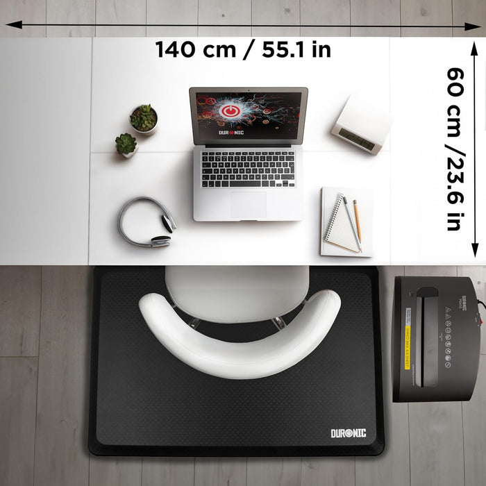 Duronic CD140 BW Escritorio eléctrico Regulable en Altura con Tablero de 140 cm Altura Regulable de 72 a 118 cm Carga máxima de 70 kg Puesto de Trabajo Regulable en Altura para Oficina y teletrabajo