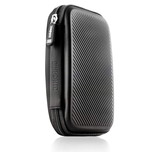 Duronic HDC2 BK Funda para disco duro externo color Negro | Bolsa de almacenamiento disco duro portátil y cables | Protección goma EVA| Para discos Western Digital, Toshiba, Hitachi, Seagate, Samsung