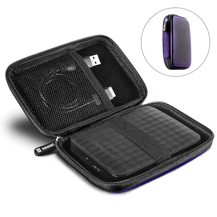 Duronic HDC2 VT Funda protectora para disco duro externo de goma Eva 11 x 15 cm ideal para GPS, memoria externa, batería portátil - Estuche compacto y resistente al agua para proteger sus archivos