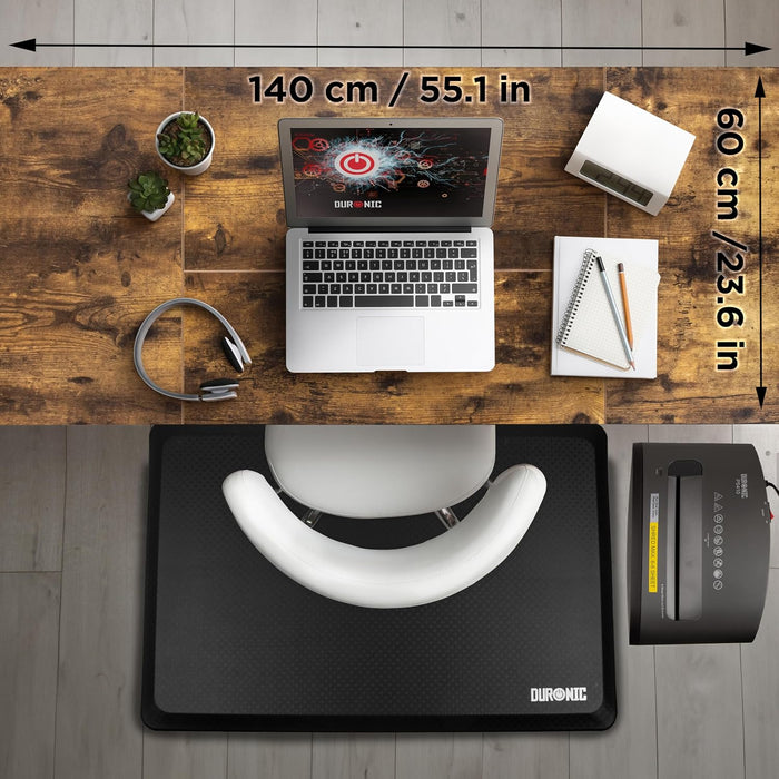 Duronic CD140 BO Escritorio eléctrico Regulable en Altura con Tablero de 140 cm Altura Regulable de 72 a 118 cm Carga máxima de 70 kg Puesto de Trabajo Regulable en Altura para Oficina y teletrabajo